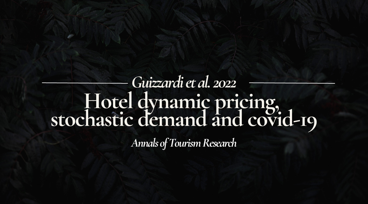 Hotel dynamic pricing, stochastic demand and covid-19